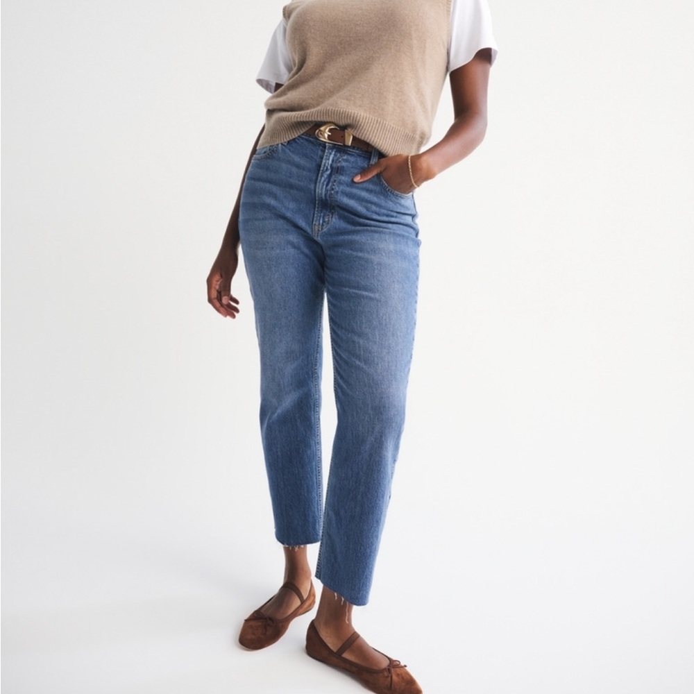 ankle straight ultra high rise abercrombie
